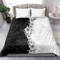 Hawaii Hibiscus Flowers Bedding Set Grayscale Polynesian Pattern LT05 - Polynesian Pride