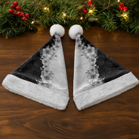 Hawaii Hibiscus Flowers Christmas Santa Hat Grayscale Polynesian Pattern LT05 - Polynesian Pride