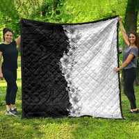 Hawaii Hibiscus Flowers Quilt Grayscale Polynesian Pattern LT05 - Polynesian Pride