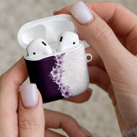 Hawaii Hibiscus Flowers AirPods Case Purple Polynesian Pattern LT05 - Polynesian Pride