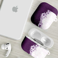 Hawaii Hibiscus Flowers AirPods Case Purple Polynesian Pattern LT05 - Polynesian Pride