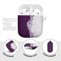 Hawaii Hibiscus Flowers AirPods Case Purple Polynesian Pattern LT05 - Polynesian Pride