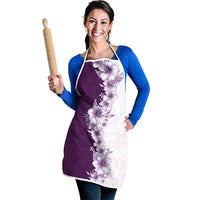 Hawaii Hibiscus Flowers Apron Purple Polynesian Pattern LT05 - Polynesian Pride