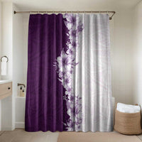 Hawaii Hibiscus Flowers Bathroom Set Purple Polynesian Pattern LT05 Shower Curtain Only Purple - Polynesian Pride