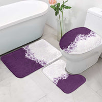 Hawaii Hibiscus Flowers Bathroom Set Purple Polynesian Pattern LT05 - Polynesian Pride