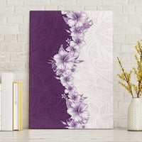 Hawaii Hibiscus Flowers Canvas Wall Art Purple Polynesian Pattern LT05 Without Frame Purple - Polynesian Pride