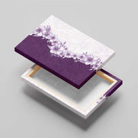 Hawaii Hibiscus Flowers Canvas Wall Art Purple Polynesian Pattern LT05 - Polynesian Pride