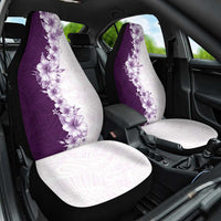 Hawaii Hibiscus Flowers Car Seat Cover Purple Polynesian Pattern LT05 One Size Purple - Polynesian Pride