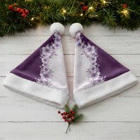 Hawaii Hibiscus Flowers Christmas Santa Hat Purple Polynesian Pattern LT05 - Polynesian Pride
