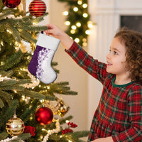 Hawaii Hibiscus Flowers Christmas Stocking Purple Polynesian Pattern LT05 - Polynesian Pride