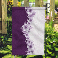 Hawaii Hibiscus Flowers Garden Flag Purple Polynesian Pattern LT05 Garden Flag Purple - Polynesian Pride