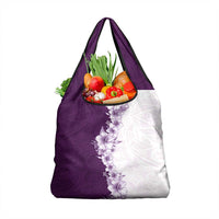Hawaii Hibiscus Flowers Grocery Bag Purple Polynesian Pattern LT05 1-pack One Size Purple - Polynesian Pride