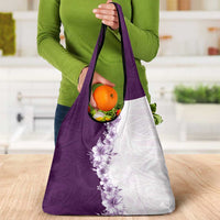 Hawaii Hibiscus Flowers Grocery Bag Purple Polynesian Pattern LT05 - Polynesian Pride
