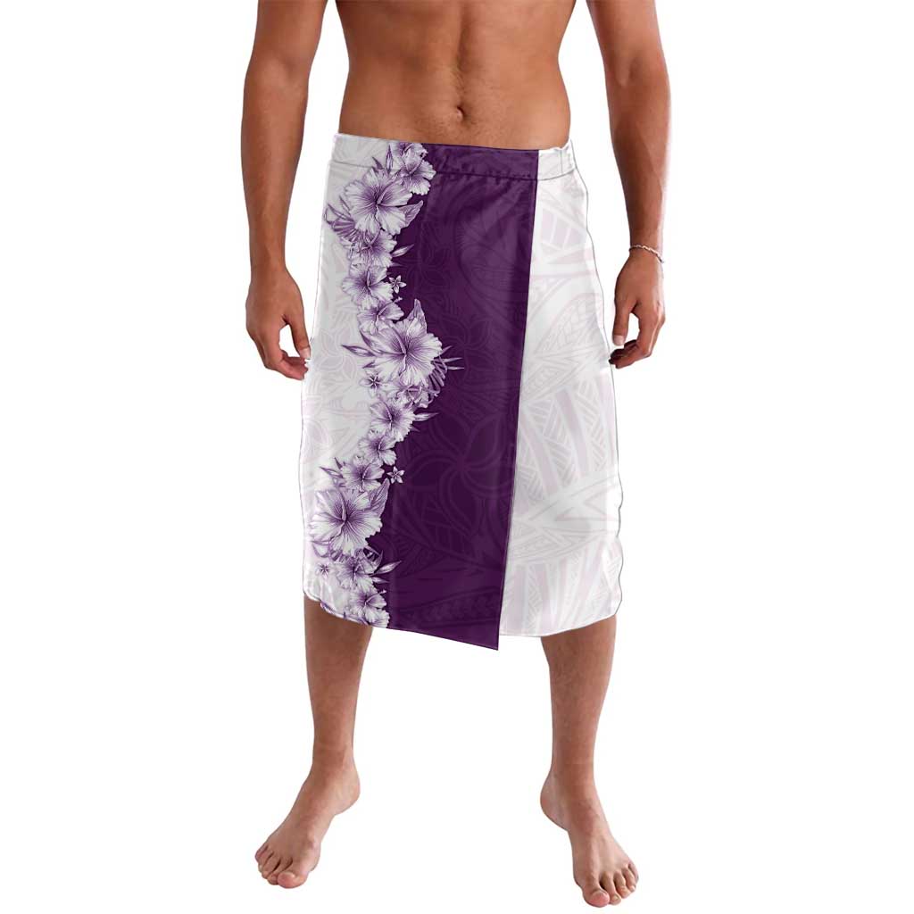 Hawaii Hibiscus Flowers Lavalava Purple Polynesian Pattern LT05 Purple - Polynesian Pride