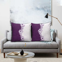 Hawaii Hibiscus Flowers Pillow Cover Purple Polynesian Pattern LT05 - Polynesian Pride