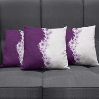 Hawaii Hibiscus Flowers Pillow Cover Purple Polynesian Pattern LT05 - Polynesian Pride