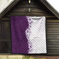 Hawaii Hibiscus Flowers Quilt Purple Polynesian Pattern