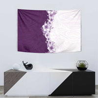 Hawaii Hibiscus Flowers Tapestry Purple Polynesian Pattern LT05 - Polynesian Pride