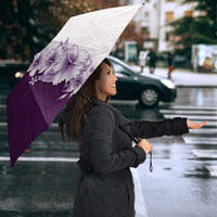 Hawaii Hibiscus Flowers Umbrella Purple Polynesian Pattern LT05 - Polynesian Pride