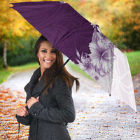 Hawaii Hibiscus Flowers Umbrella Purple Polynesian Pattern LT05 - Polynesian Pride