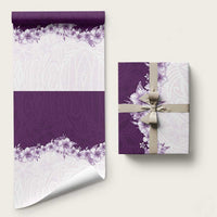 Hawaii Hibiscus Flowers Wrapping Paper Purple Polynesian Pattern LT05 58" × 23" Purple - Polynesian Pride
