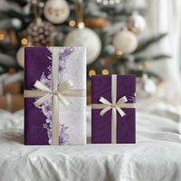 Hawaii Hibiscus Flowers Wrapping Paper Purple Polynesian Pattern LT05 - Polynesian Pride