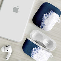 Hawaii Hibiscus Flowers AirPods Case Blue Polynesian Pattern LT05 - Polynesian Pride