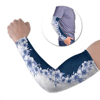 Hawaii Hibiscus Flowers Arm Sleeves Blue Polynesian Pattern LT05 Set of 2 Blue - Polynesian Pride
