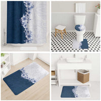 Hawaii Hibiscus Flowers Bathroom Set Blue Polynesian Pattern LT05 - Polynesian Pride