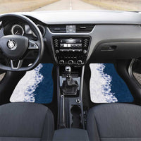 Hawaii Hibiscus Flowers Car Mats Blue Polynesian Pattern LT05 Set 2pcs - Front Blue - Polynesian Pride