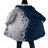 Hawaii Hibiscus Flowers Cloak Blue Polynesian Pattern LT05 - Polynesian Pride