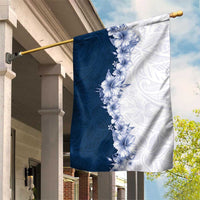 Hawaii Hibiscus Flowers Garden Flag Blue Polynesian Pattern LT05 House Flag Blue - Polynesian Pride