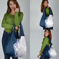 Hawaii Hibiscus Flowers Grocery Bag Blue Polynesian Pattern LT05 - Polynesian Pride