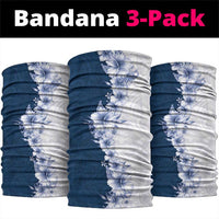 Hawaii Hibiscus Flowers Neck Gaiter Blue Polynesian Pattern LT05 package One Size: 25*50cm Blue - Polynesian Pride