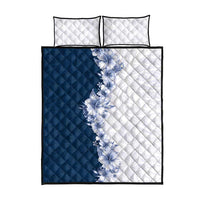 Hawaii Hibiscus Flowers Quilt Bed Set Blue Polynesian Pattern LT05 - Polynesian Pride