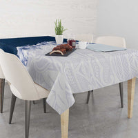 Hawaii Hibiscus Flowers Tablecloth Blue Polynesian Pattern LT05 - Polynesian Pride