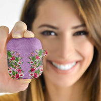 Hawaii Tropical Flowers AirPods Case Lavender Polynesian Tattoo Art LT05 - Polynesian Pride