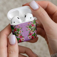 Hawaii Tropical Flowers AirPods Case Lavender Polynesian Tattoo Art LT05 - Polynesian Pride