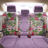 Hawaii Tropical Flowers Back Car Seat Cover Lavender Polynesian Tattoo Art LT05 - Polynesian Pride