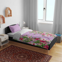 Hawaii Tropical Flowers Bedding Set Lavender Polynesian Tattoo Art LT05 - Polynesian Pride