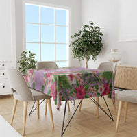 Hawaii Tropical Flowers Tablecloth Lavender Polynesian Tattoo Art LT05 - Polynesian Pride