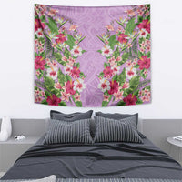 Hawaii Tropical Flowers Tapestry Lavender Polynesian Tattoo Art LT05 - Polynesian Pride