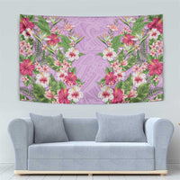 Hawaii Tropical Flowers Tapestry Lavender Polynesian Tattoo Art LT05 - Polynesian Pride