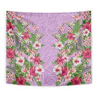 Hawaii Tropical Flowers Tapestry Lavender Polynesian Tattoo Art LT05 - Polynesian Pride