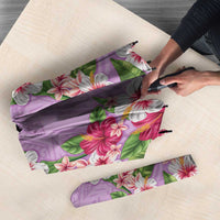 Hawaii Tropical Flowers Umbrella Lavender Polynesian Tattoo Art LT05 - Polynesian Pride