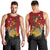 Personalized Papua New Guinea Men Tank Top Bird Of Paradise Hibiscus With Motuan Pattern LT05 - Polynesian Pride