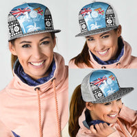 Fiji Day 2026 Mesh Trucker Cap Masi Tapa Pattern With Palm Tree