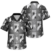 Bula Fiji Family Matching Tank Maxi Dress and Hawaiian Shirt Black Makare Masi Tapa Pattern LT05 Son's Shirt Black - Polynesian Pride