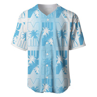 Bula Fiji Baseball Jersey White Makare Masi Tapa Pattern LT05 White - Polynesian Pride
