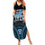 Personalised Happy Fiji Day 1970 Family Matching Summer Maxi Dress and Hawaiian Shirt Flag Grunge Style